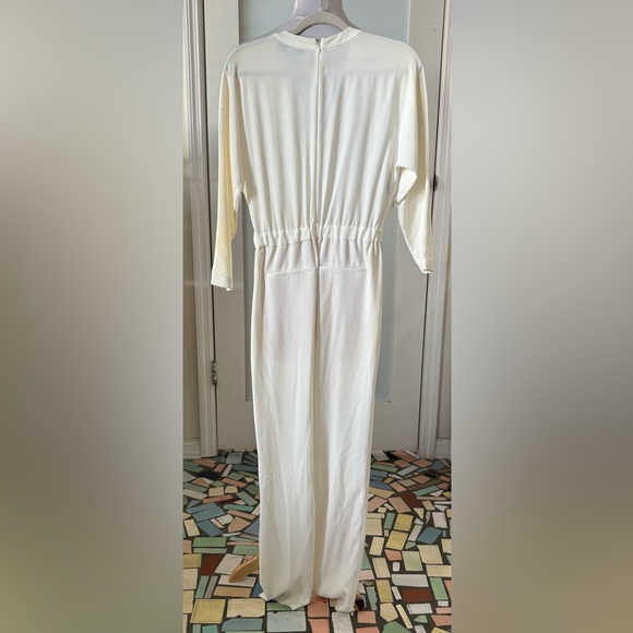 Preloved- Derek Lam 10 Crosby Intermix- Tie Neckline Jumpsuit-Sz 2 - Picture 4 of 5